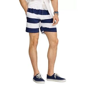 Polo Ralph Lauren 5.75 Inch Striped Traveler Classic Swim Trunks Size Small NEW